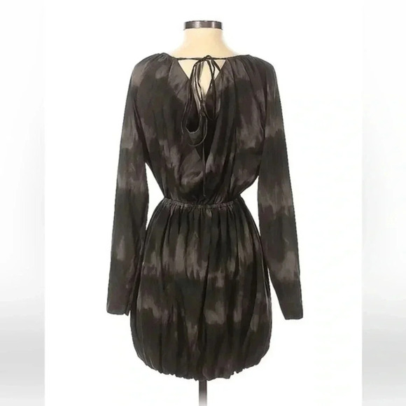 Converse | Grey & Black Ombre Tie Dye Long Sleeve Watercolor Dress Size Small S - Picture 2 of 2